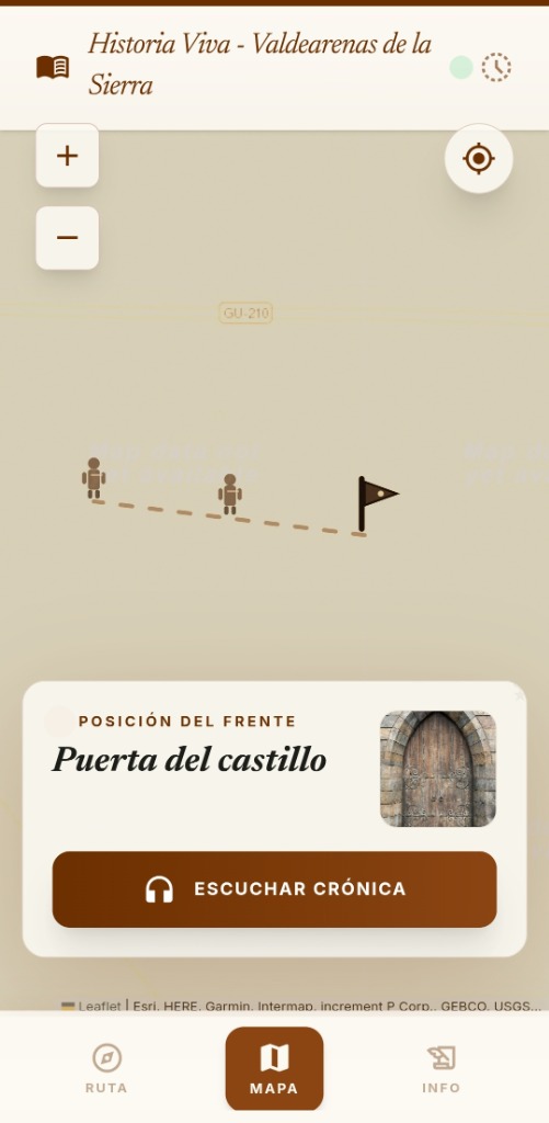 Mapa interactivo de Historia Viva